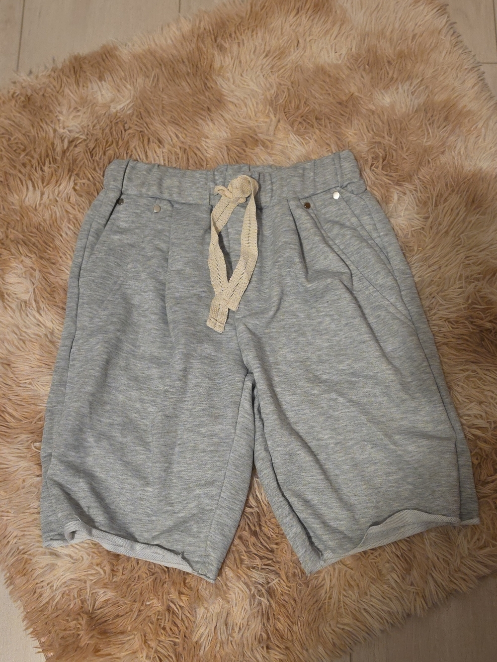 Manfinity Gray Drawstring Athletic Shorts XS